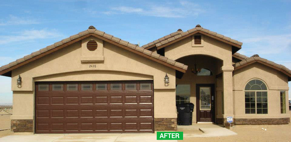 garage door after