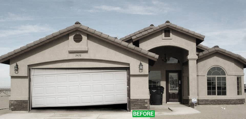 garage door before